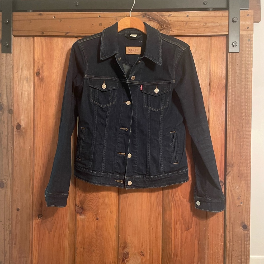 Levi's Women's Blue Denim Stretch Jacket